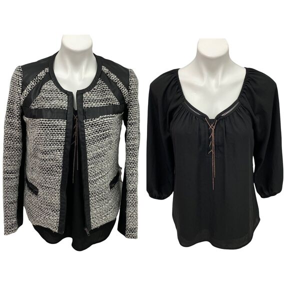 Kut from the Cloth Blazer Womens Small Lot Black Top Work Office Career - Picture 1 of 13